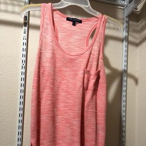 Coral sweater tank